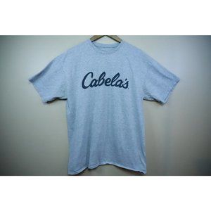Cabela's Shirt Men's Size XL Gray Outdoor Casual Short Sleeve Pullover Tee